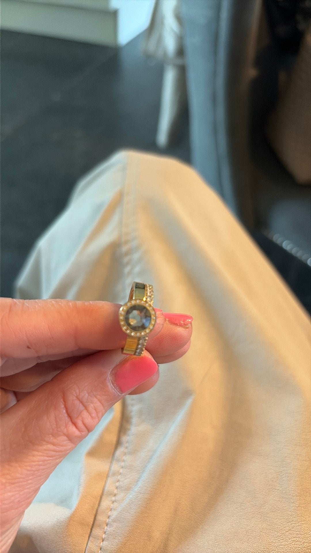 Babazou ring, Sieraden, Tassen en Uiterlijk, Ringen, Gebruikt, Ophalen of Verzenden, 17 tot 18, Met edelsteen