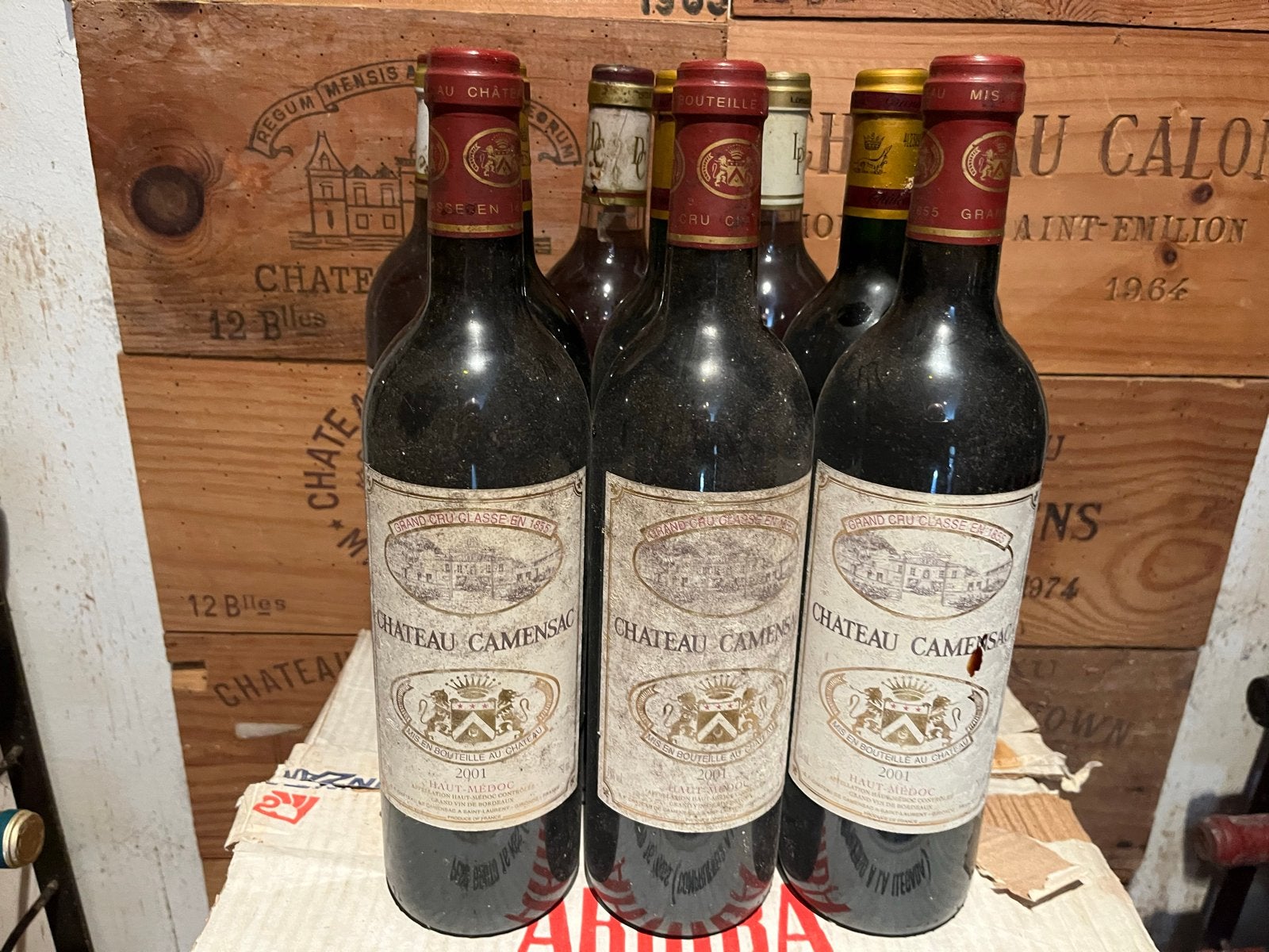 Château Camensac 2001 - Grand Cru Classé Haut-Médoc, Gebruikt, Frankrijk, Ophalen of Verzenden, Rode wijn
