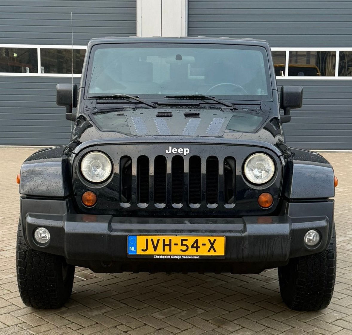 ‼️JEEP WRANGLER JK 3.8 V6 SAHARA HARDTOP SPAANS KENTEKEN ‼️, Auto's, Automaat, Zwart, Zwart, Leder