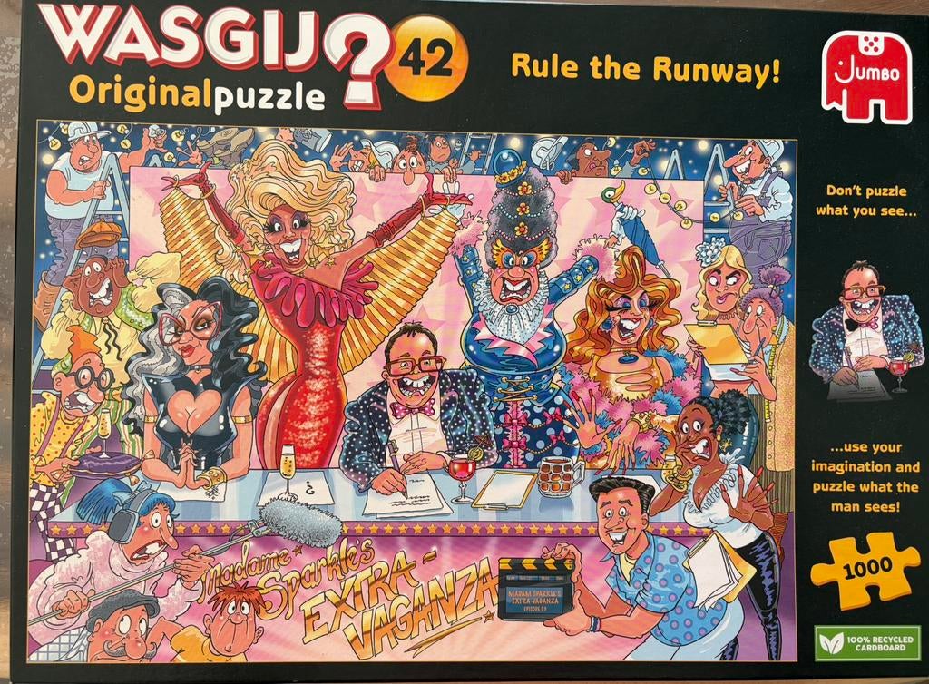 Wasgij Puzzels (1000 srukjes), Ophalen of Verzenden, 500 t/m 1500 stukjes, Zo goed als nieuw