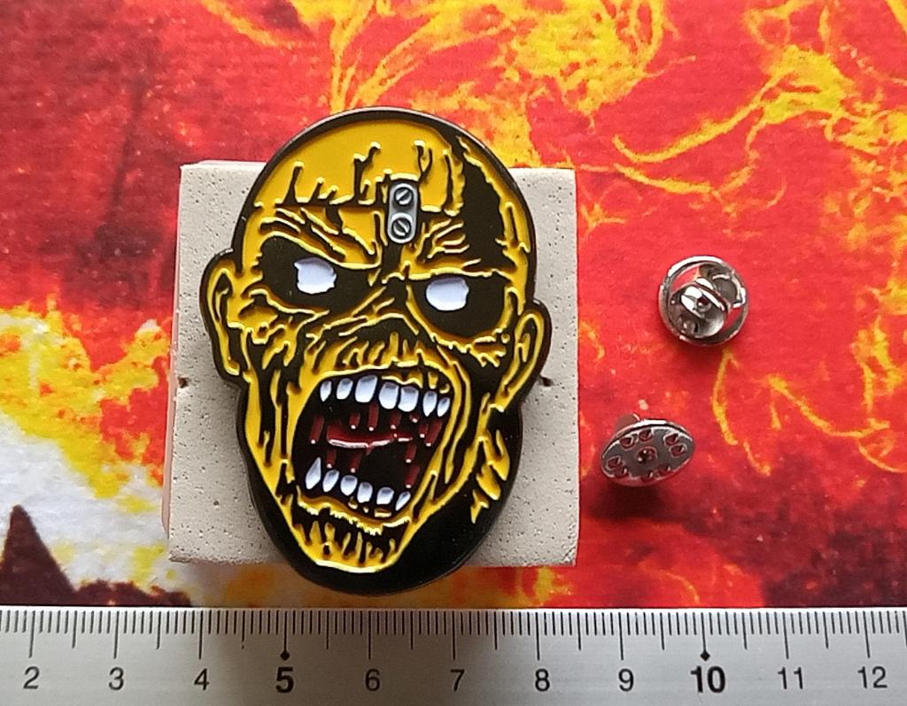 Iron Maiden prachtige Piece of Mind Eddie pin speld  n1, Verzenden, Nieuw, Overige typen