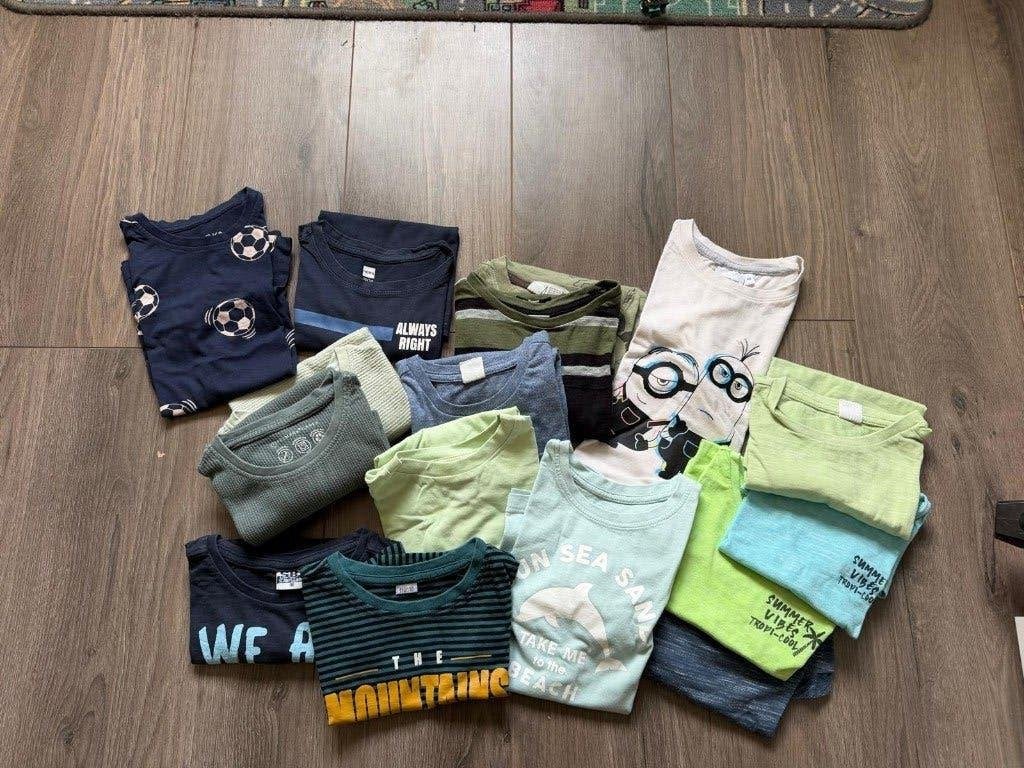 Jongens shirtjes maat 110 / 116, Ophalen, Zo goed als nieuw, Jongen, Shirt of Longsleeve