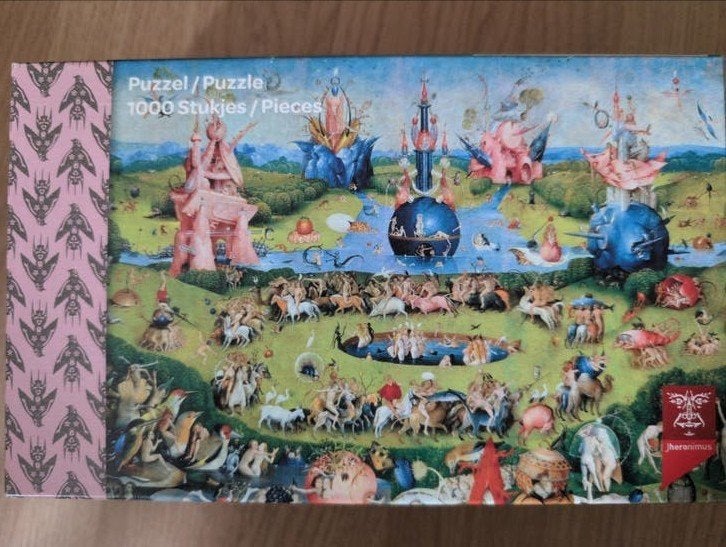 Jheronimus Bosch De Tuin der Lusten 1000 stukjes puzzel, Ophalen, 500 t/m 1500 stukjes, Zo goed als nieuw, Legpuzzel