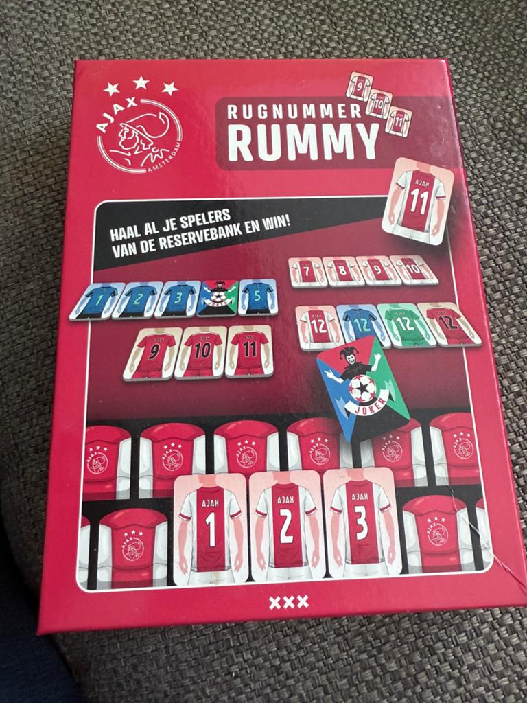 Ajax Rummy spel nieuw, Hobby en Vrije tijd, Gezelschapsspellen | Kaartspellen, Drie of vier spelers, Ophalen of Verzenden, Nieuw