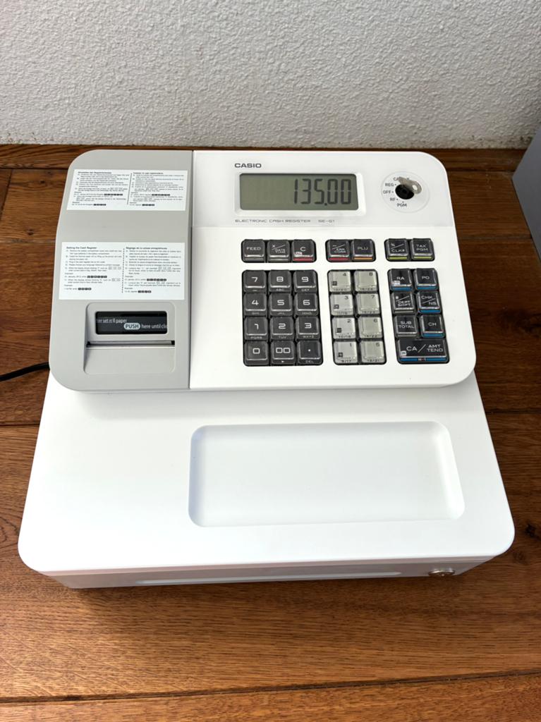 Prachtige Casio kassa SE-G1 + accessoires, Ophalen of Verzenden, Overige typen