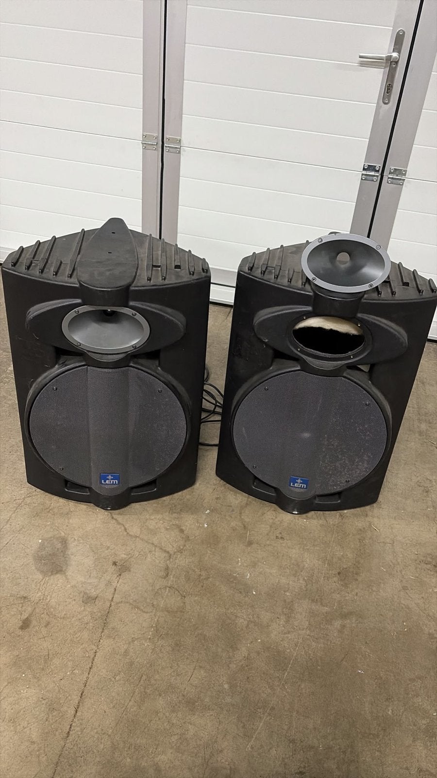 2x LEM Avalon 15A actieve speakers – PA – opknappers, Ophalen of Verzenden, Gebruikt, Audio