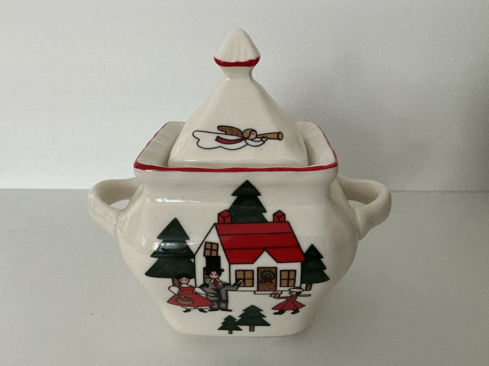 Mason’s Christmas Village suikerpot, Ophalen of Verzenden, Zo goed als nieuw