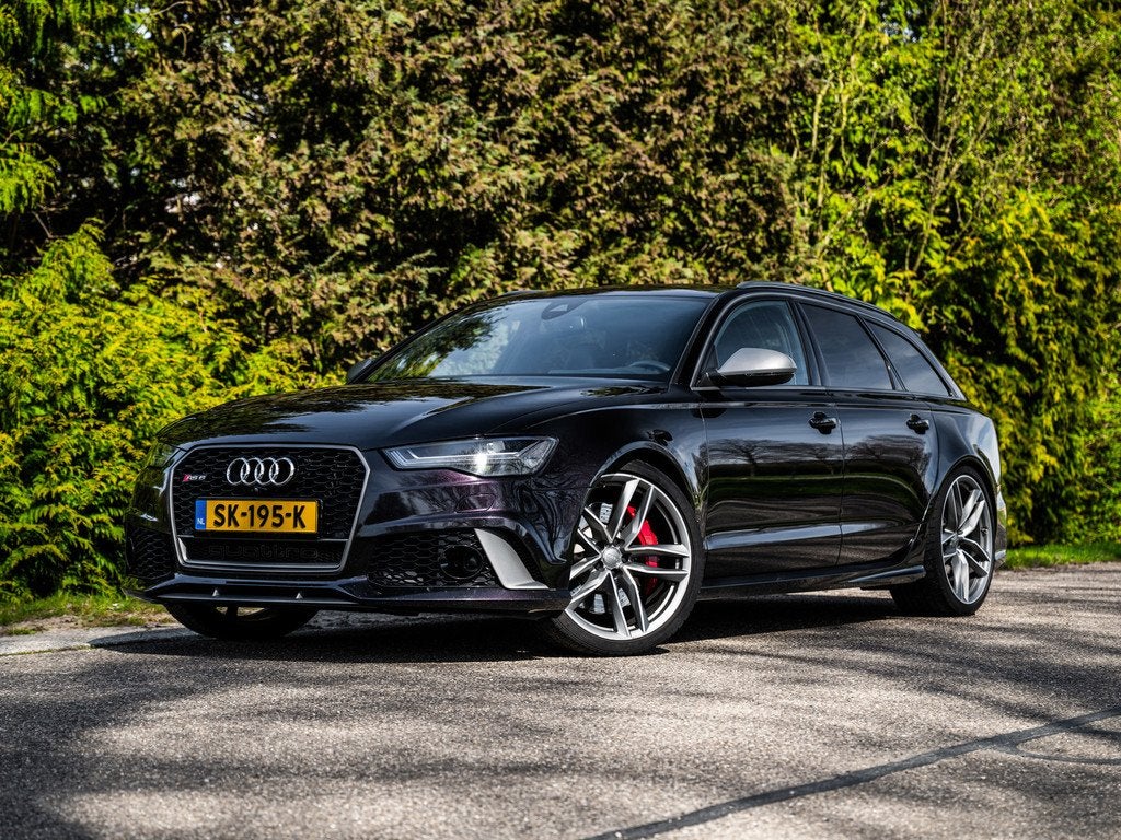 Audi A6 Avant 4.0 TFSI RS 6 Quattro Performance Pro Line Plu, Auto's, Automaat, Gebruikt, Adaptive Cruise Control, Leder en Alcantara