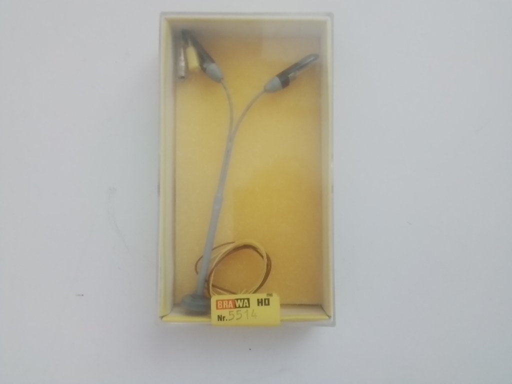 Brawa Spur HO 2flammige Bogenleuchte, Art. 5514  NEU, Overige merken, Gelijkstroom, Overige typen, Nieuw