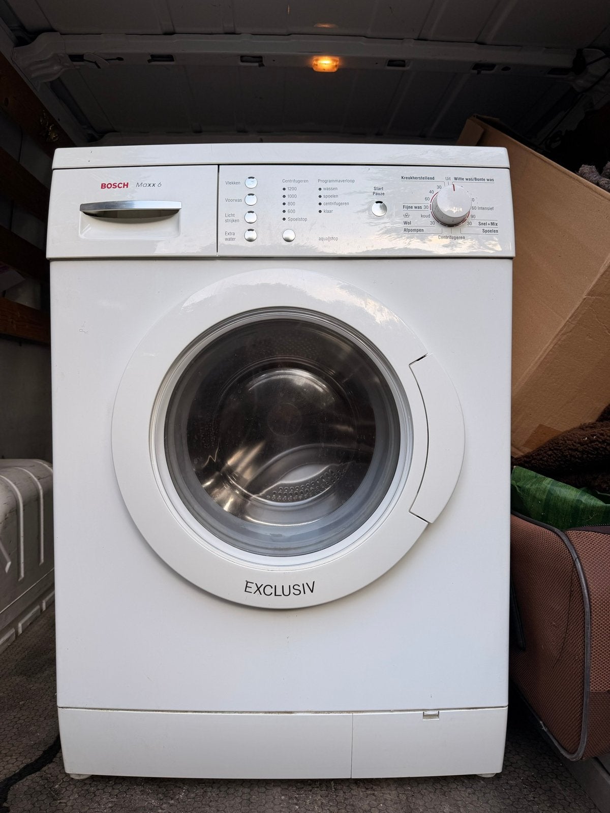 Goed werkende Bosch Maxx 6 Exclusiv wasmachine (6 kg / 1200), Ophalen of Verzenden, Zo goed als nieuw, 85 tot 90 cm, 1200 tot 1600 toeren