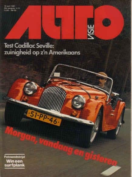 Autovisie 8 1981 : Saab 900 - Morgan 4/4 - Cadillac Seville, Ophalen of Verzenden, Gelezen, Algemeen