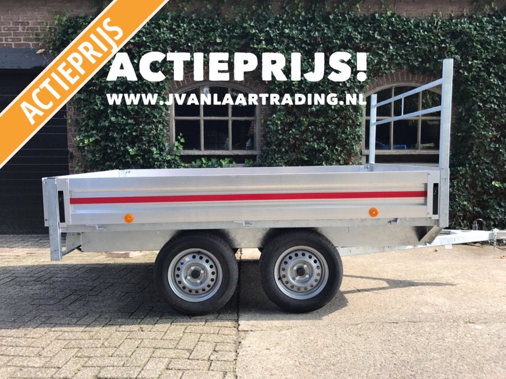 Tijdelijke ACTIEPRIJS Plateauwagen tandemasser B rijbewijs, Auto diversen, Aanhangers en Bagagewagens, VDM, Nieuw, Info@vdm-trailers.be
