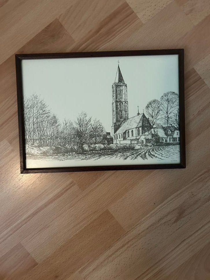 Pen schilderij, Antiek en Kunst, Ophalen of Verzenden
