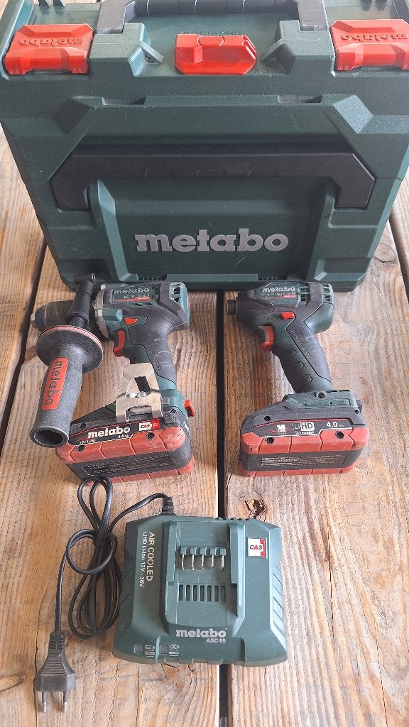 Metabo 18v Accu Combi set combo set Slagschroefmachine, ., Ophalen of Verzenden, Zo goed als nieuw, .
