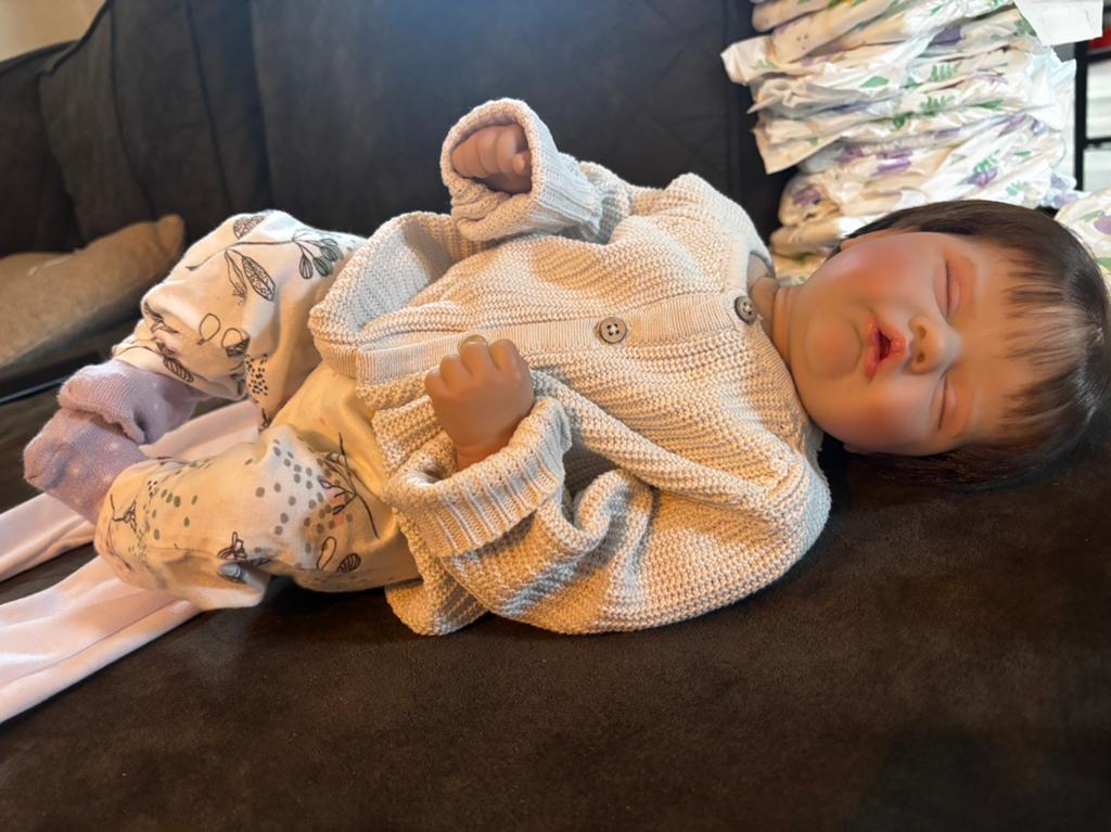 Te koop: mooie Reborn Baby, Verzamelen, Ophalen of Verzenden, Zo goed als nieuw, Pop
