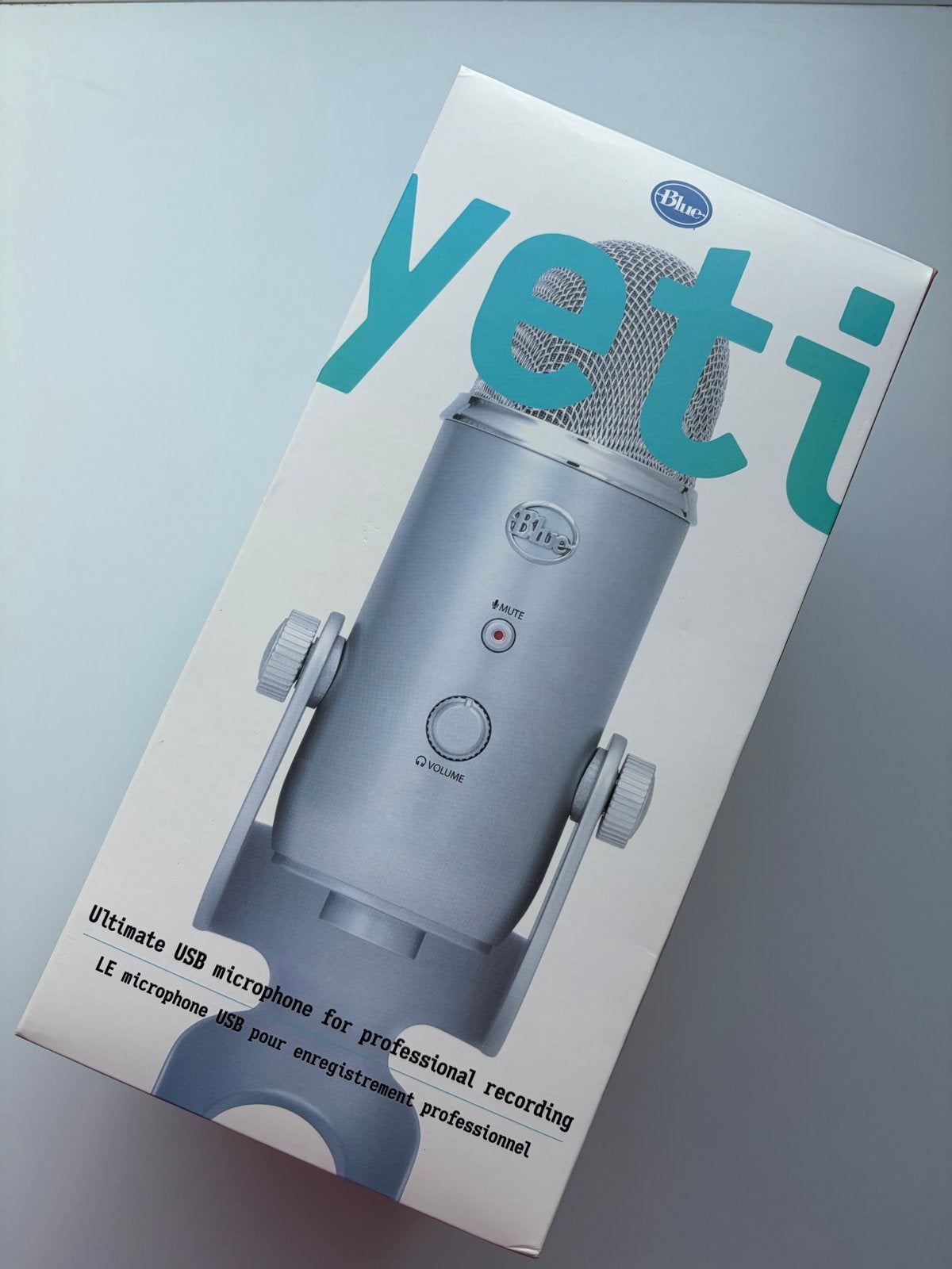 Blue Microphones Yeti USB Microfoon Silver in doos, Ophalen of Verzenden, Zo goed als nieuw, Studiomicrofoon