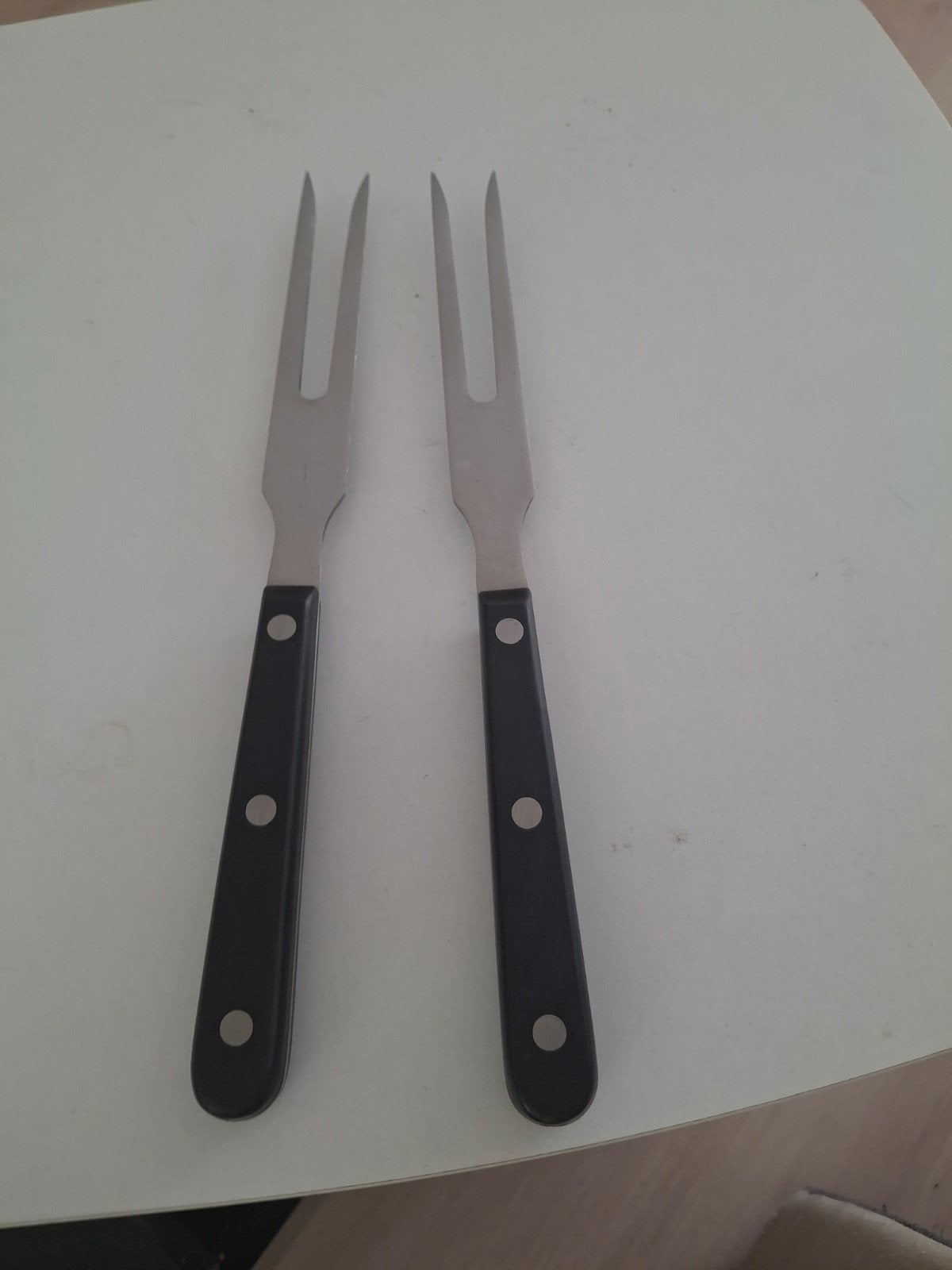 2x Vleesvorken - Serveervorken - BBQ Vorken, Huis en Inrichting, Keuken | Bestek, Nieuw, Los bestek, Serveergerei, Rvs of Chroom