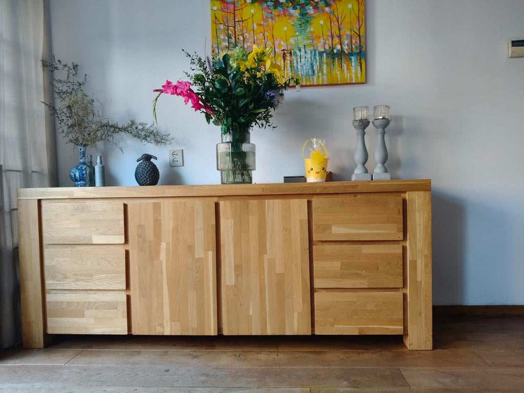 Dressoir kast - 200x50x80cm, Huis en Inrichting, Kasten | Dressoirs, Gebruikt, 200 cm of meer, 50 tot 75 cm, Met lade(s), Met deur(en)