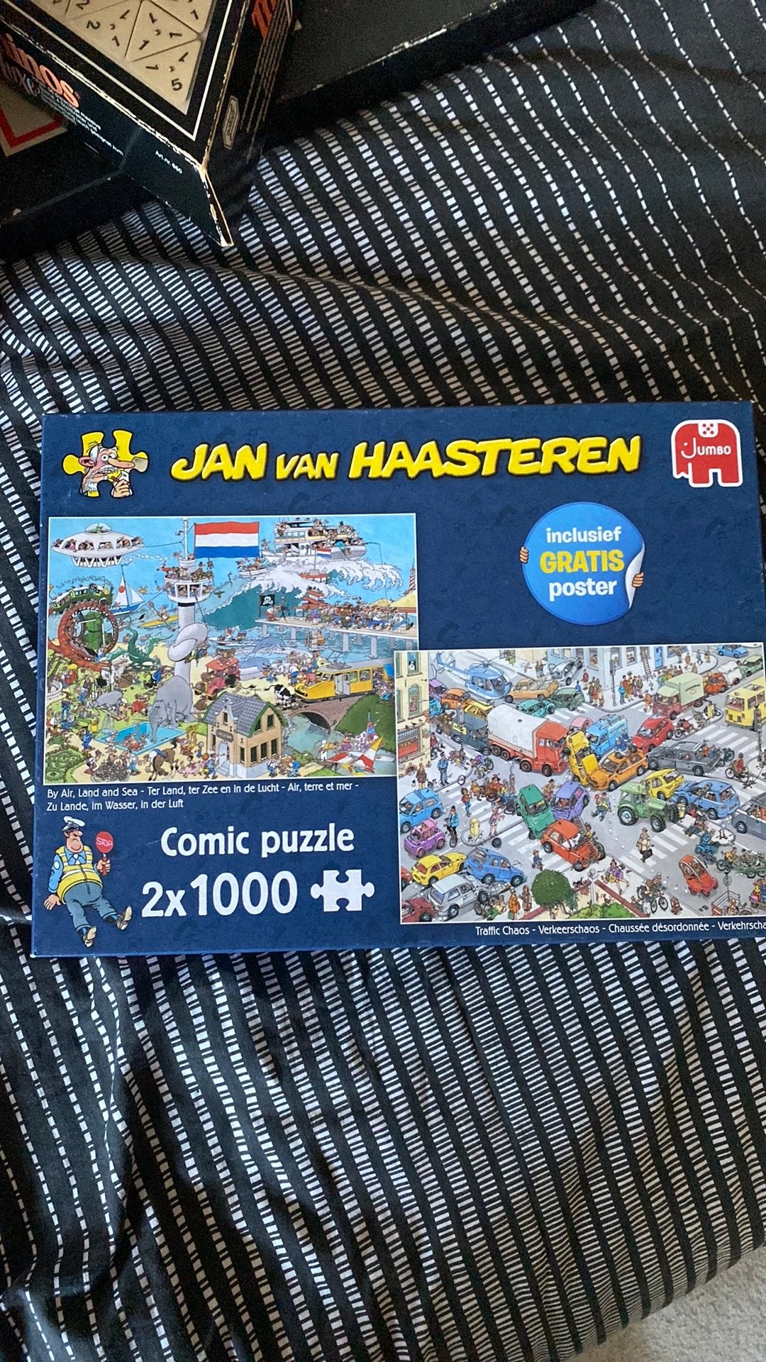 Jan van Haasteren 2x1000 stukjes, Ophalen, Meer dan 1500 stukjes, Zo goed als nieuw