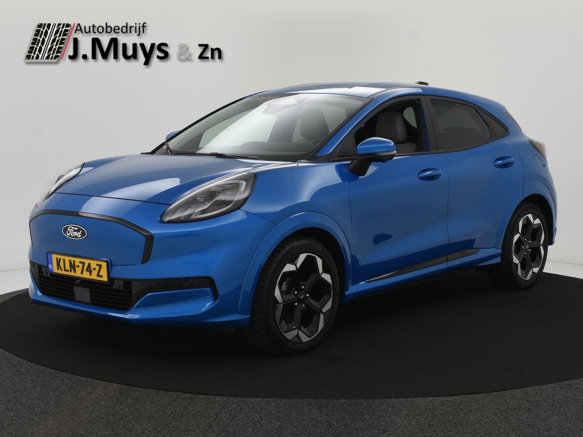 Ford Puma Gen-E Premium 44 kWh WINTERPACK|ACC|BLIS|360CAMERA, Auto's, 750 kg, 23 min, Blauw, Leder en Stof