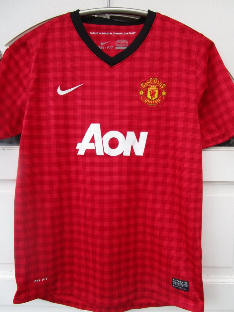 Manchester United thuisshirt, Nike, maat XL junior=heren S, Maat S, Ophalen, Zo goed als nieuw, Shirt