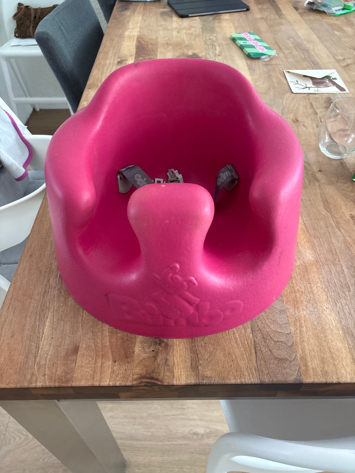 Bumbo Babyzitje Roze met Gordel, Ophalen, Gebruikt, Overige typen, Gordel(s)