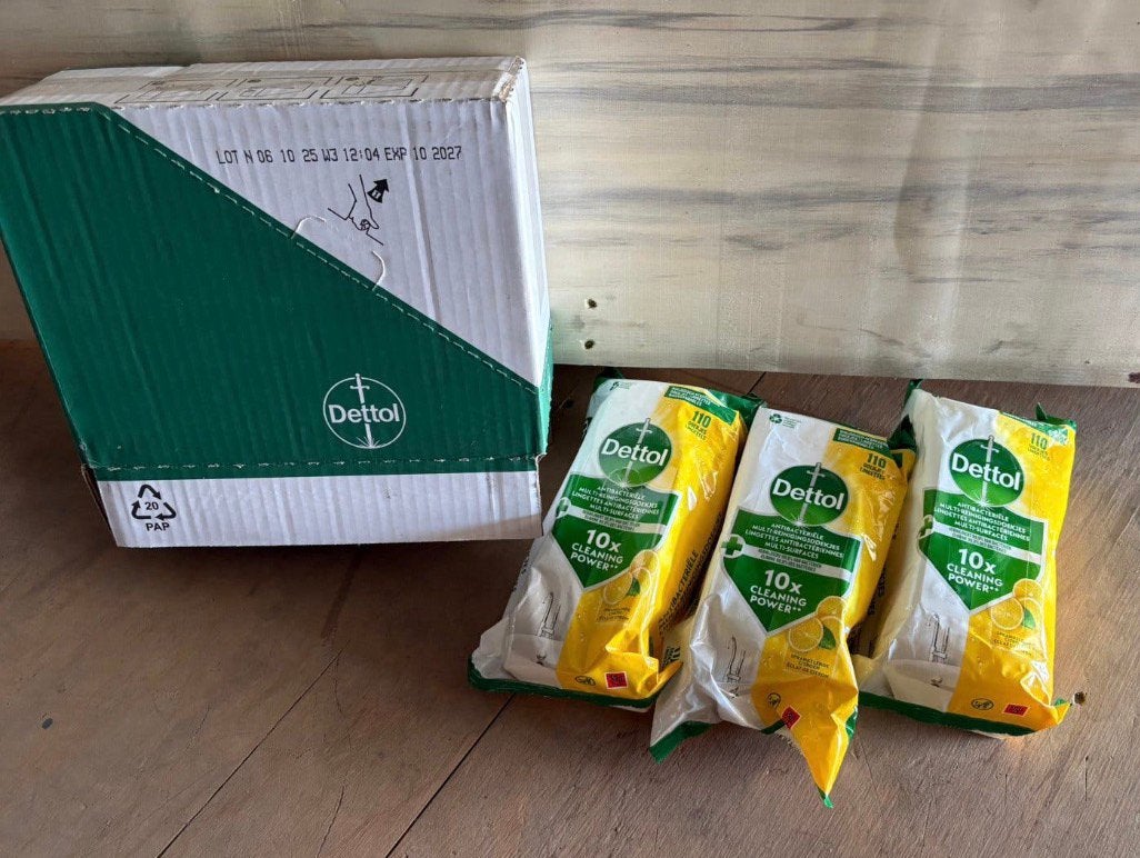 3 pakken Dettol doekjes, Ophalen
