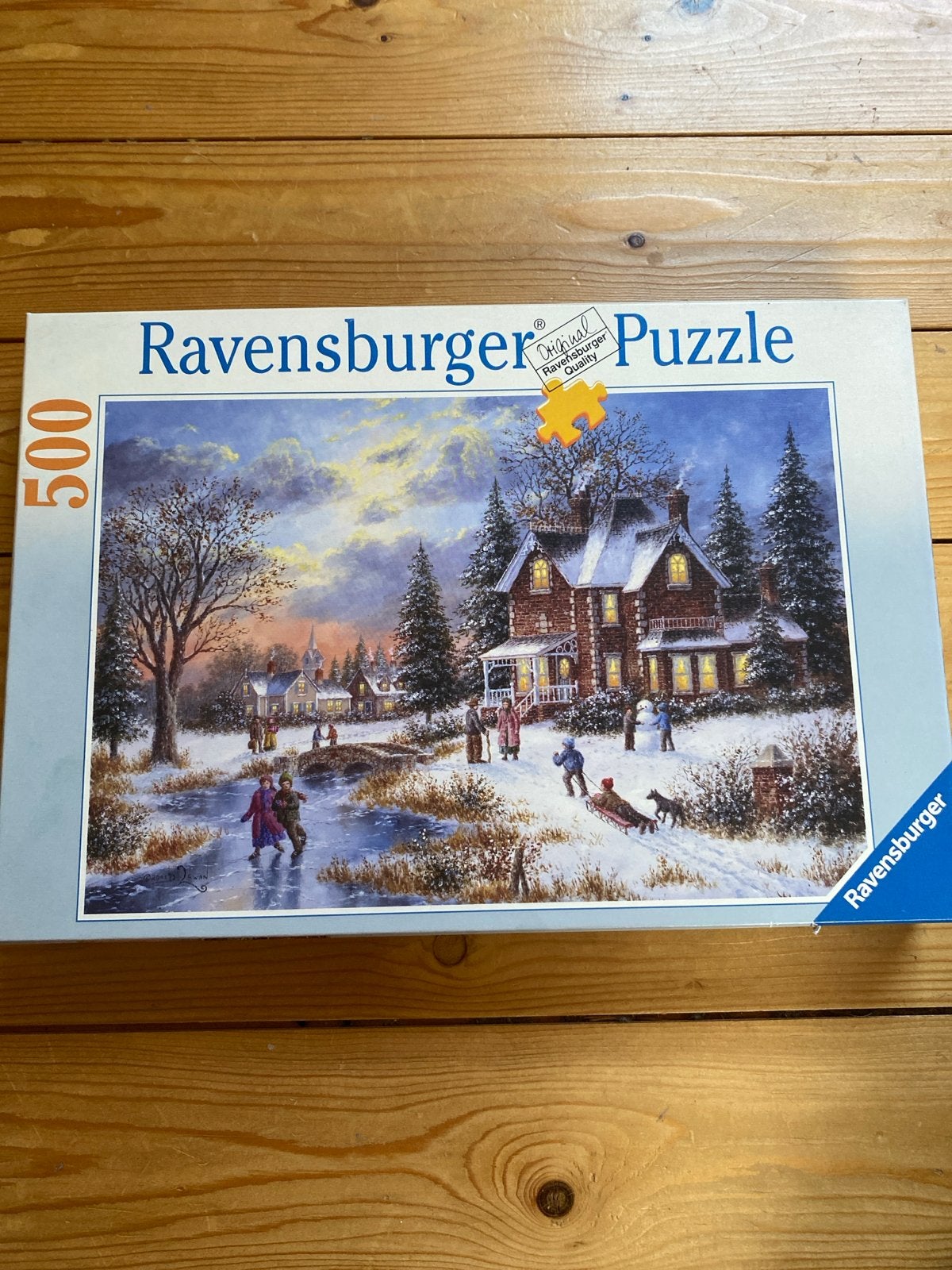 Ravensburger Legpuzzel 500 stukjes Wintertafereel, Ophalen, Minder dan 500 stukjes, Zo goed als nieuw, Legpuzzel