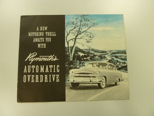 1953 Plymouth Automatic Overdrive Brochure USA, Verzenden, Gelezen, Overige merken