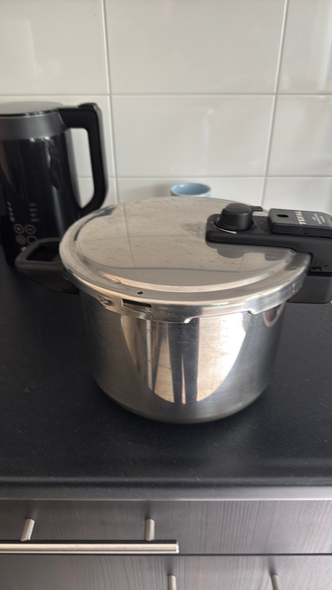 Tefal snelkookpan 6 liter, Ophalen of Verzenden, Zo goed als nieuw, Rvs, Kookpan of Snelkookpan