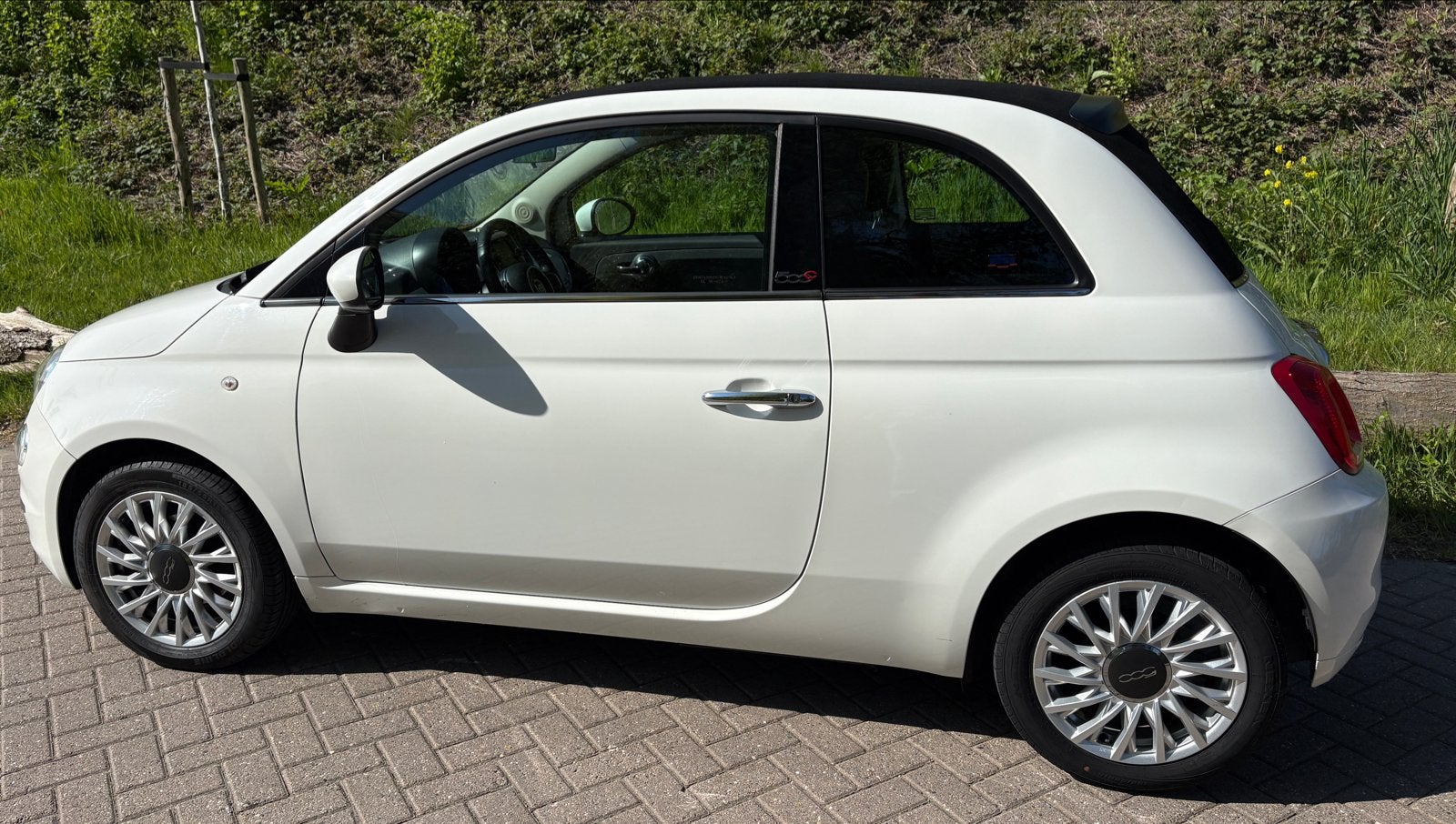 Fiat 500C 0.9 80pk Turbo Twinair 2016 Wit, 31 €/maand, Cabriolet, Wit, Origineel Nederlands