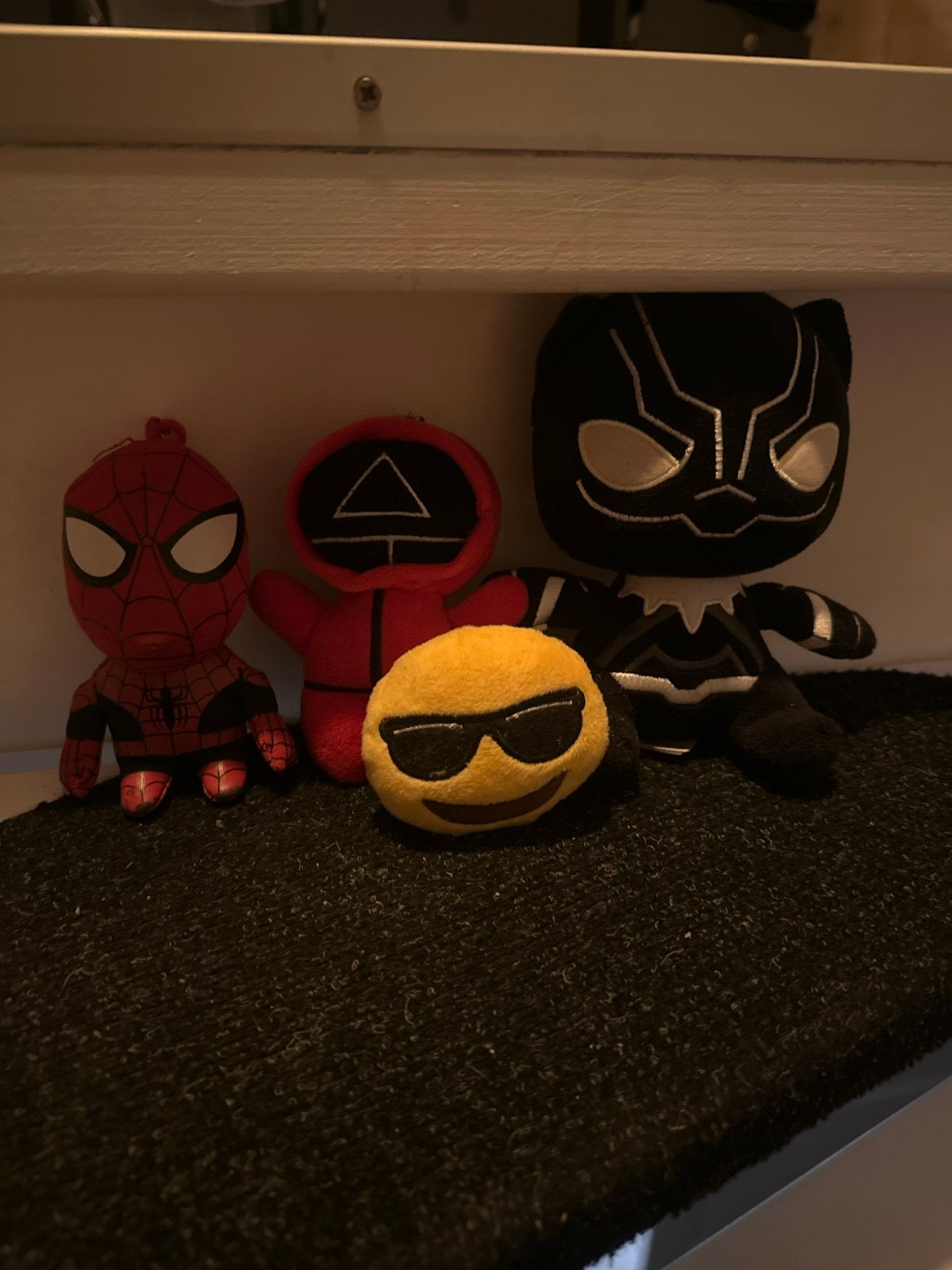 Leuke knuffels: Spiderman, Black Panther, Squid Game, Emoji, Ophalen, Gebruikt, Overige merken, Overige karakters