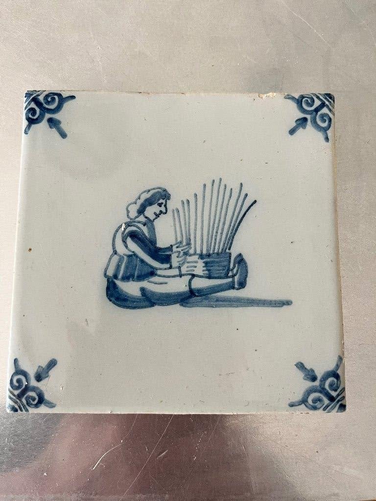 Prachtig tegeltje Koninklijke Tichelaar Makkum, Ophalen of Verzenden