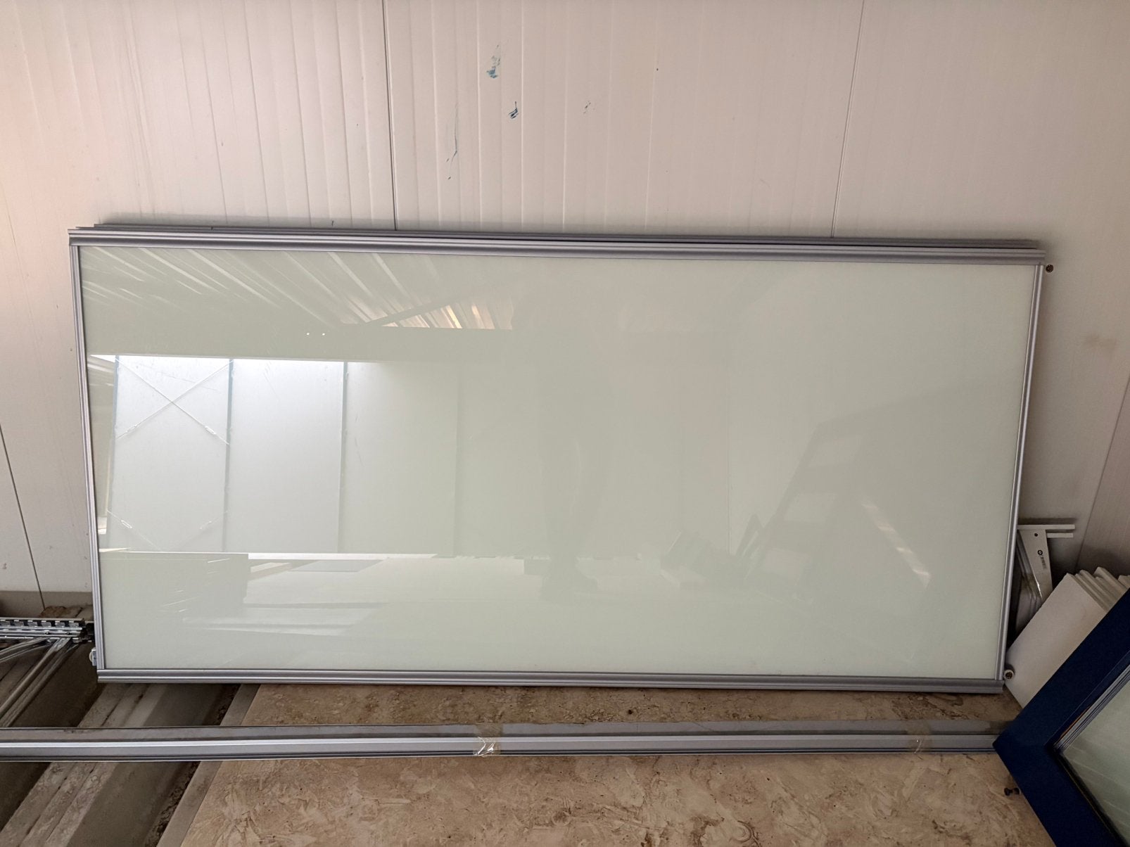 3 glazen schuifdeuren incl. Rails  215 hoog 3 meter breed, Huis en Inrichting, Kasten | Roldeurkasten en Archiefkasten, Ophalen