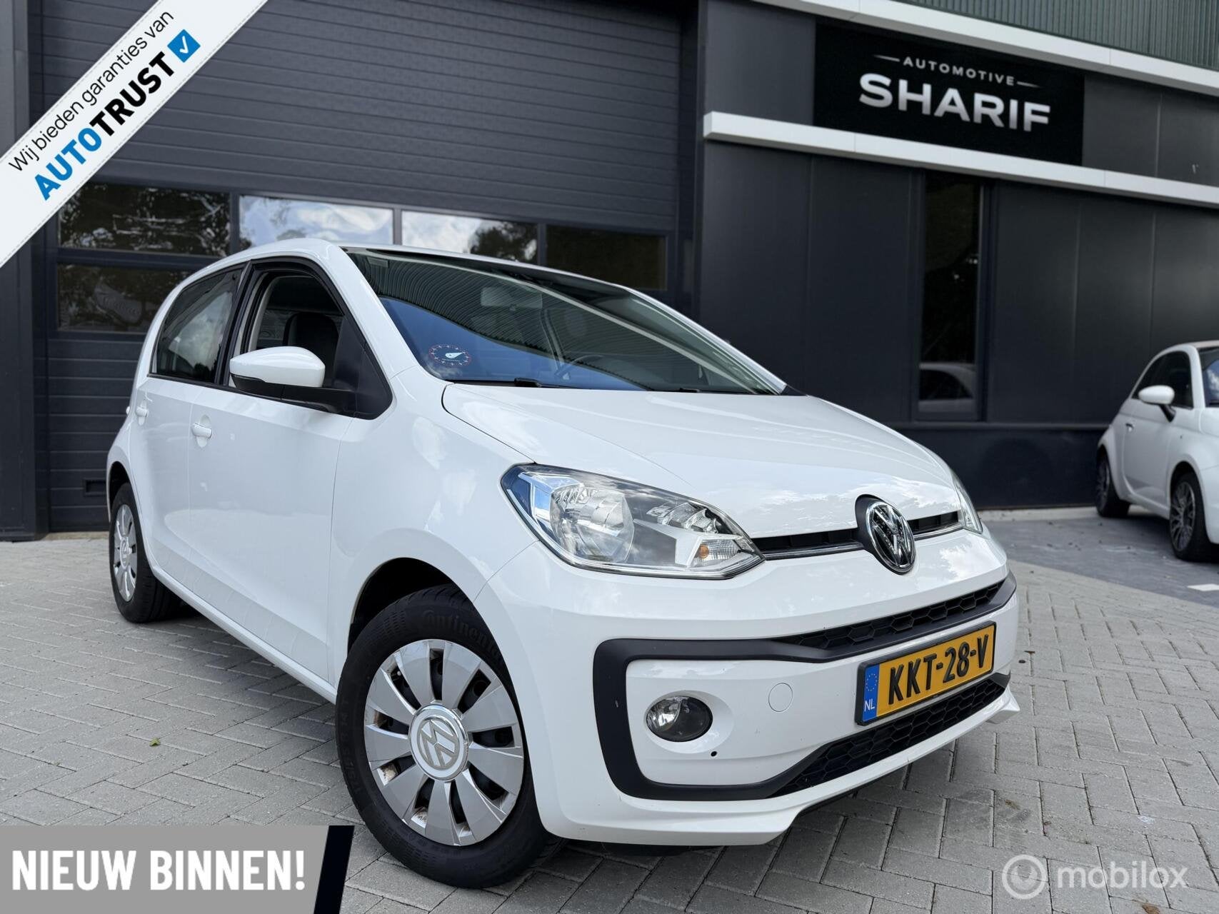 Volkswagen Up! 1.0 BMT high up! Climate|St.verwarming|Airco!, Auto's, Volkswagen, Voorwielaandrijving, Wit, Handgeschakeld, 3 cilinders