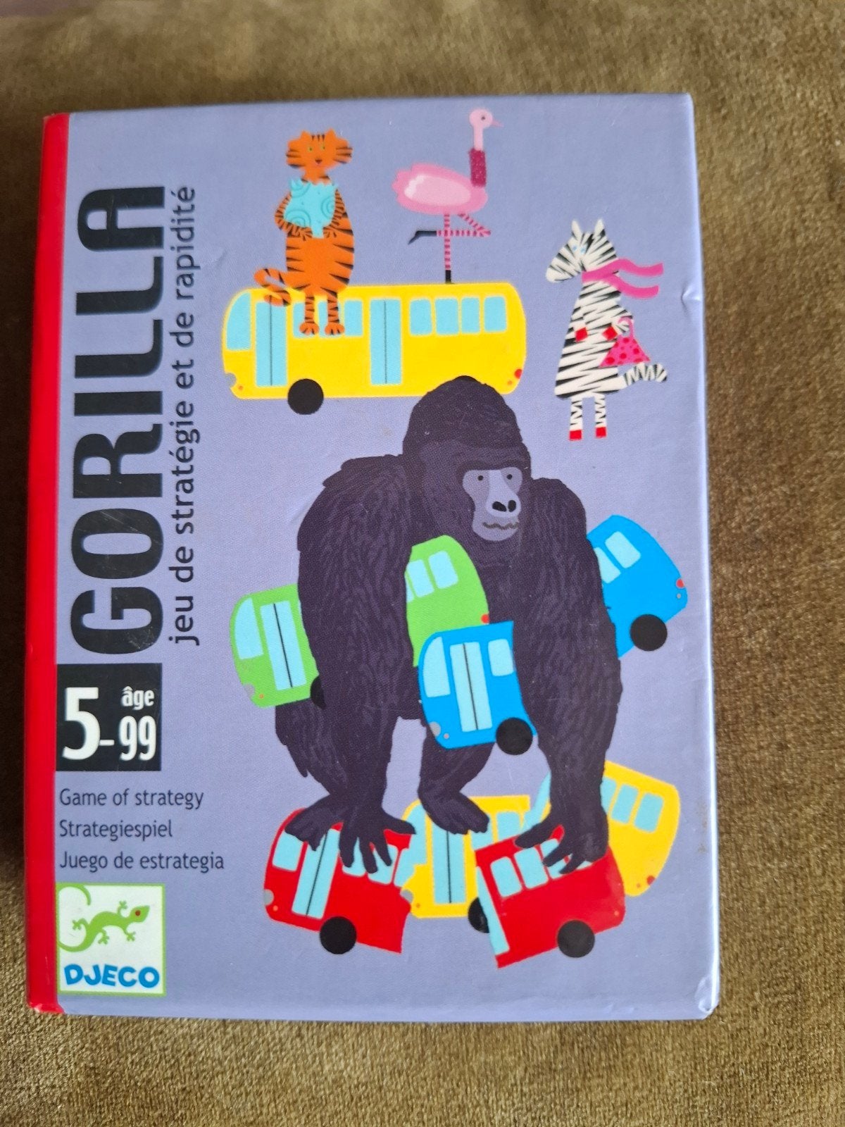 GORILLA - kaartspel, Drie of vier spelers, Ophalen of Verzenden, Zo goed als nieuw, Djeco