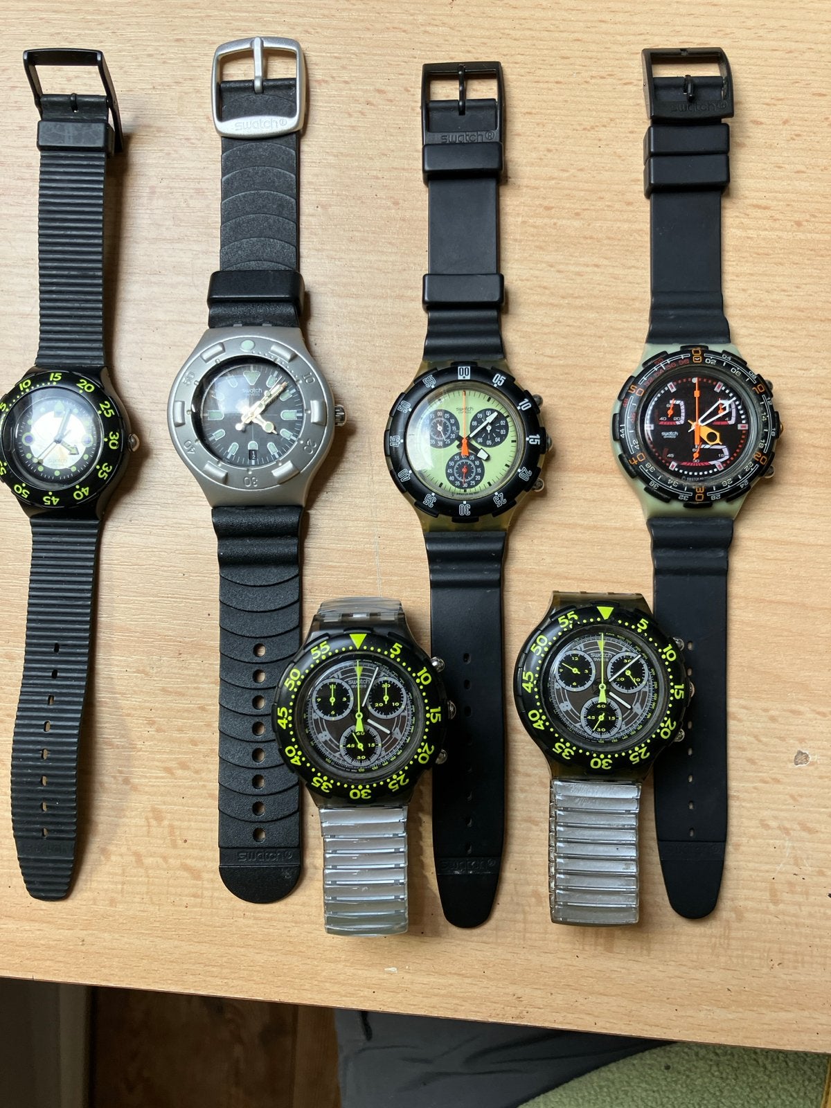 Swatch horloges - Diverse modellen, vintage collectie, Sieraden, Tassen en Uiterlijk, Kunststof, Gebruikt, Polshorloge, Swatch