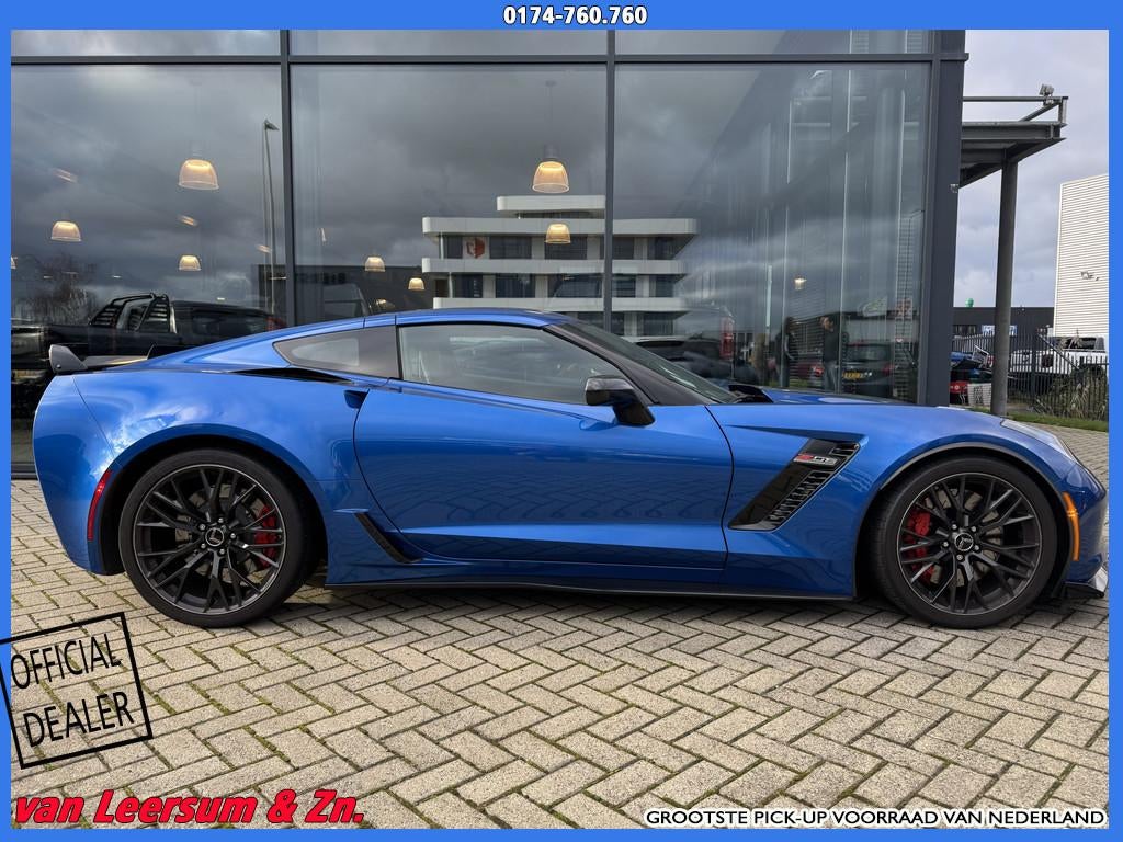 Chevrolet Corvette C7 6.2 Z06 Coupe 3LZ | Competition seats, Auto's, Chevrolet, Automaat, Achterwielaandrijving, Gebruikt, Blauw