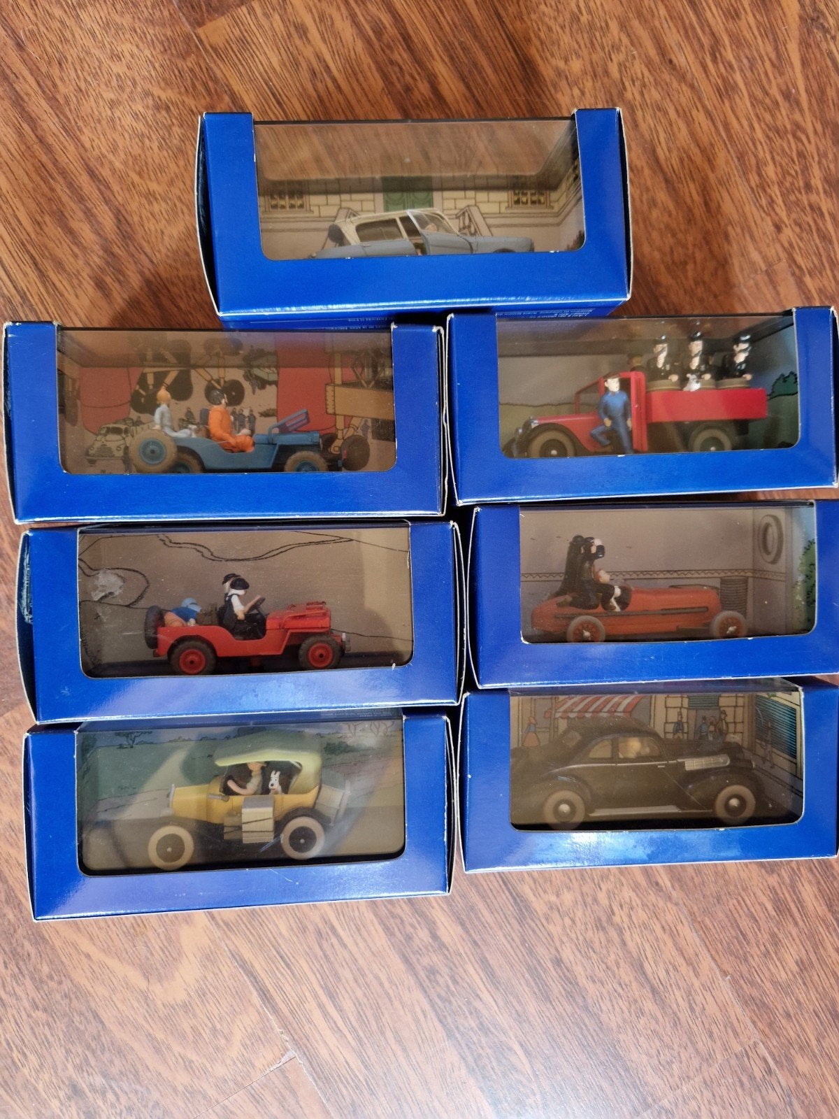 7 Kuifje autootjes - Nieuw in doos, Ophalen of Verzenden