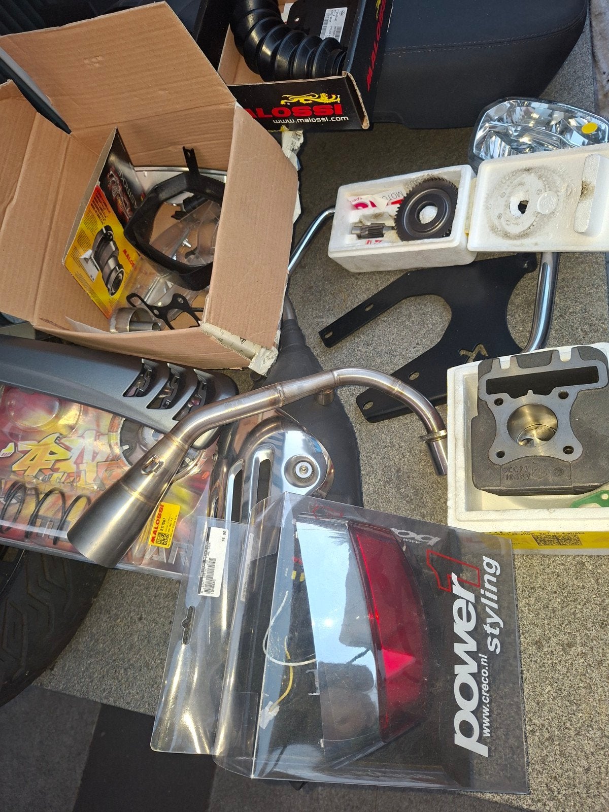 onderdelen vespa sprint, nieuw in doos en gebruikte onderdel, Ophalen of Verzenden, Gebruikt, Cilinder, Piaggio