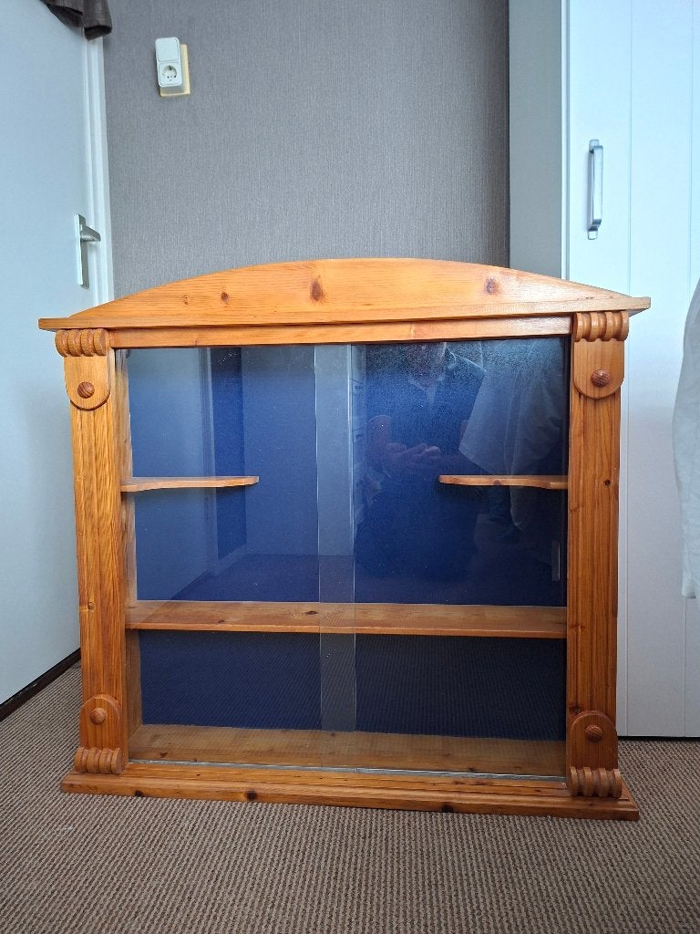 prijzenkast/vitrinekast, Ophalen, Overige houtsoorten, 50 tot 100 cm, Minder dan 25 cm