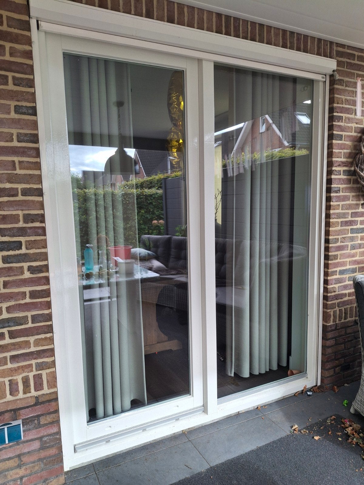 schuifpui, Ophalen, 150 tot 225 cm, Inclusief glas, Hout