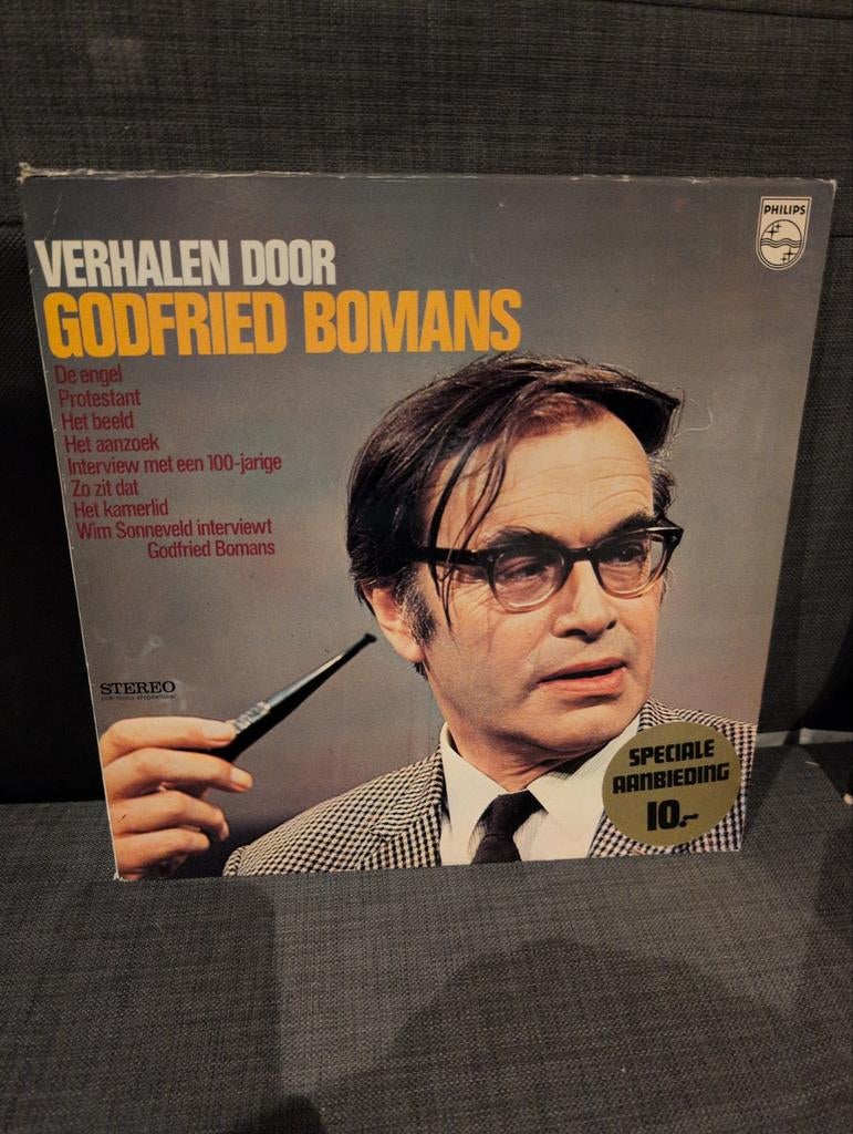 LP - Godfried Bomans - Verhalen door Godfried Bomans, Ophalen of Verzenden, Zo goed als nieuw, 12 inch, Levenslied of Smartlap