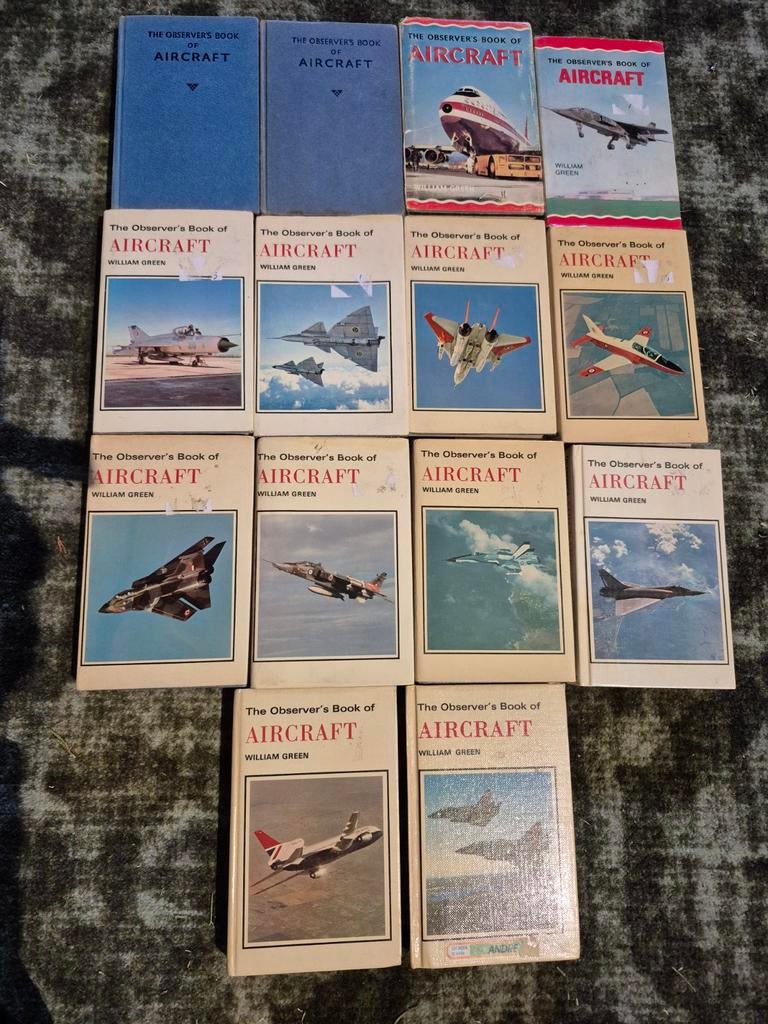 Boek 14 stuks The observer's book of aircraft William Green, Ophalen, Gebruikt, Boek of Tijdschrift