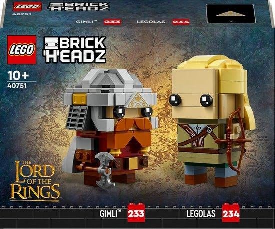 LEGO - 40751 - NIEUW - Brickheadz - Legolas en Gimli, Kinderen en Baby's, Speelgoed | Duplo en Lego, LEGO A/S, Nieuw, Ophalen of Verzenden