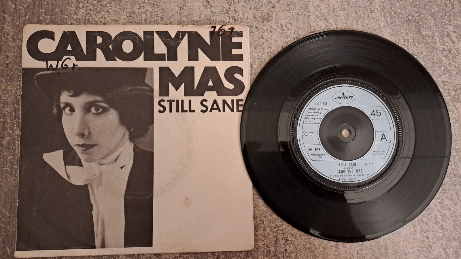 Carolyne mas - still sane, Cd's en Dvd's, Vinyl Singles, Gebruikt, 7 inch, Pop, Fotohoes