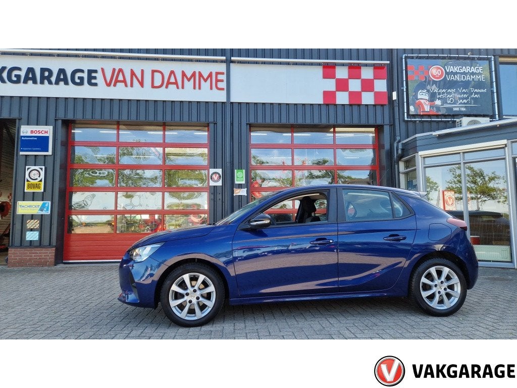 Opel Corsa 1.2 Edition (bj 2021), Auto's, Opel, Euro 6, 1199 cc, Blauw, Navigatiesysteem