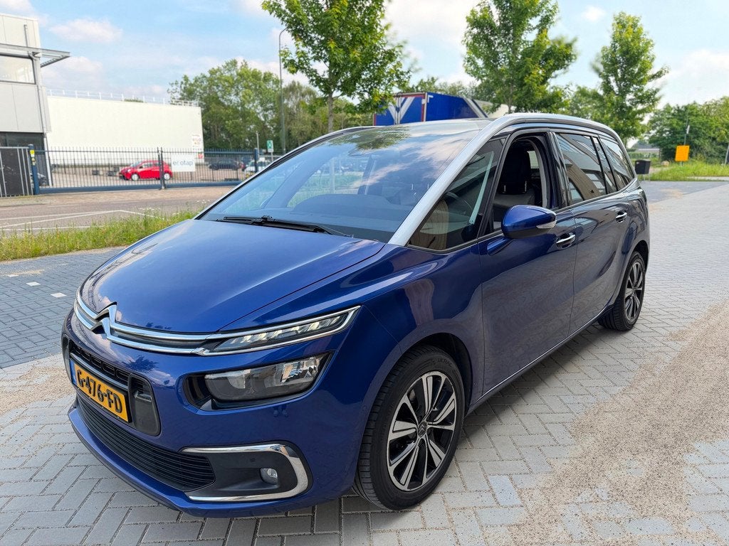 Citroen Grand C4 Picasso 2.0 BlueHDi 7P Shine (bj 2017) AUTO, Auto's, Citroën, Gebruikt, 4 cilinders, 150 pk, Blauw