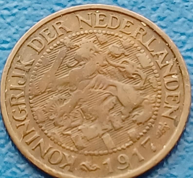 1 cent 1917 - Wilhelmina, Verzenden, Koningin Wilhelmina, 1 cent, Losse munt