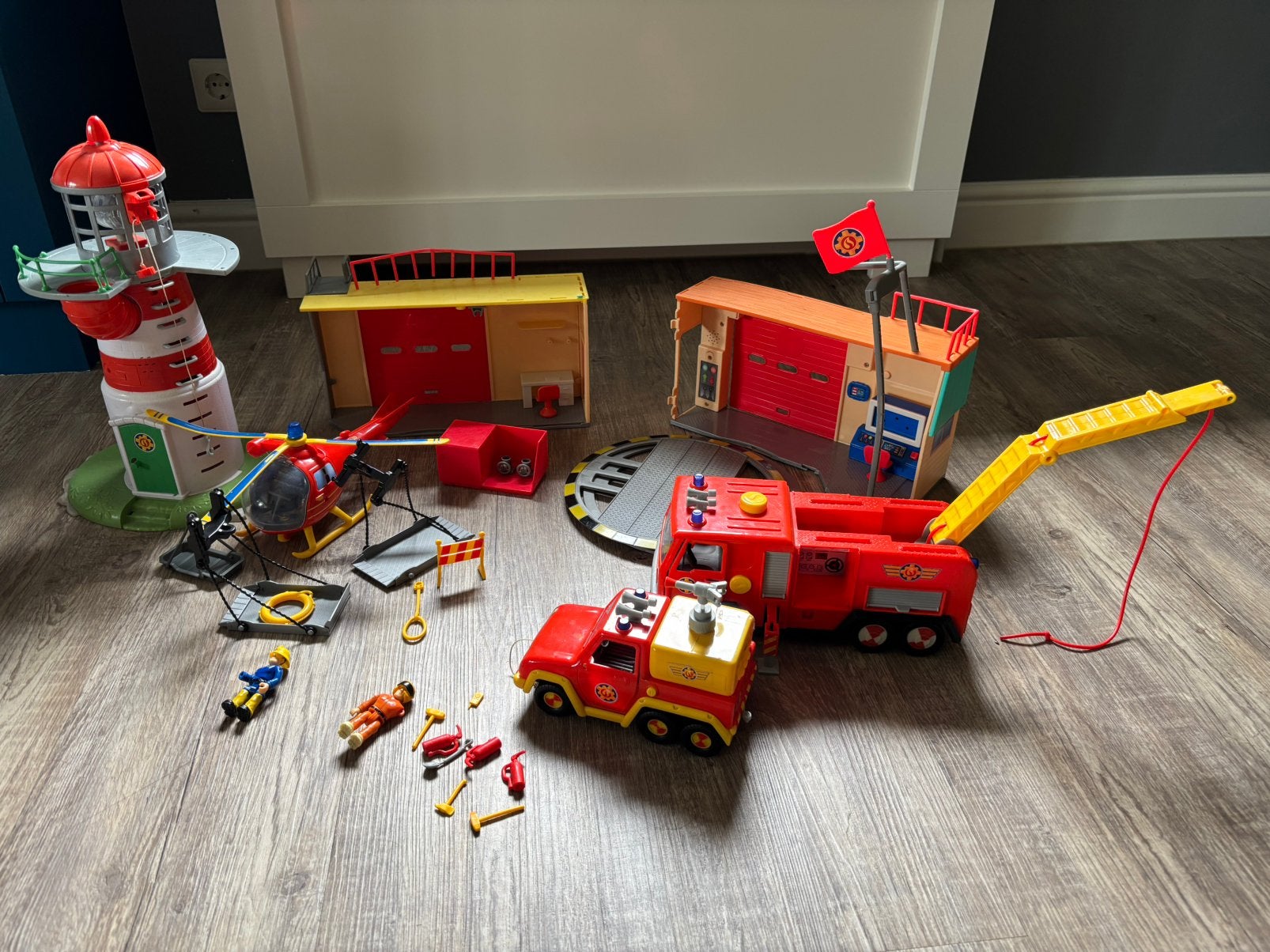Brandweerman Sam set, Ophalen, Gebruikt